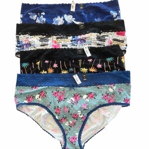 4 New Torrid Cheeky Panties With Lace Trim size 5